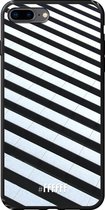 iPhone 8 Plus Hoesje TPU Case - Mono Tiles #ffffff