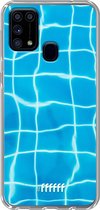 Samsung Galaxy M31 Hoesje Transparant TPU Case - Blue Pool #ffffff