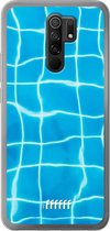 Xiaomi Redmi 9 Hoesje Transparant TPU Case - Blue Pool #ffffff