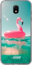 Samsung Galaxy J5 (2017) Hoesje Transparant TPU Case - Flamingo Floaty #ffffff