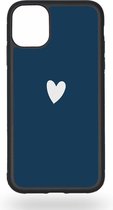 Blue heart Telefoonhoesje - Apple iPhone 11