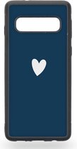 Blue heart Telefoonhoesje - Samsung Galaxy S10