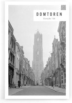 Walljar - Domtoren '54 - Muurdecoratie - Poster met lijst