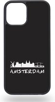 Amsterdam black and white Telefoonhoesje - Apple iPhone 12 / 12 Pro