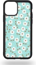 Blauw Grijs Bright Daisy Telefoonhoesje - Apple iPhone 11 Pro