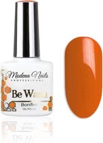 Modena Nails UV/LED Gellak Be Warm - Bonfire 7,3ml. - Oranje - Glanzend - Gel nagellak