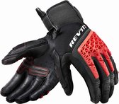 REV'IT! Sand 4 Black Red Motorcycle Gloves 3XL - Maat 3XL - Handschoen