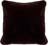 Faux Fur Pillow Cover d.red 50x50