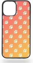 Orange paws Telefoonhoesje - Apple iPhone 12 mini
