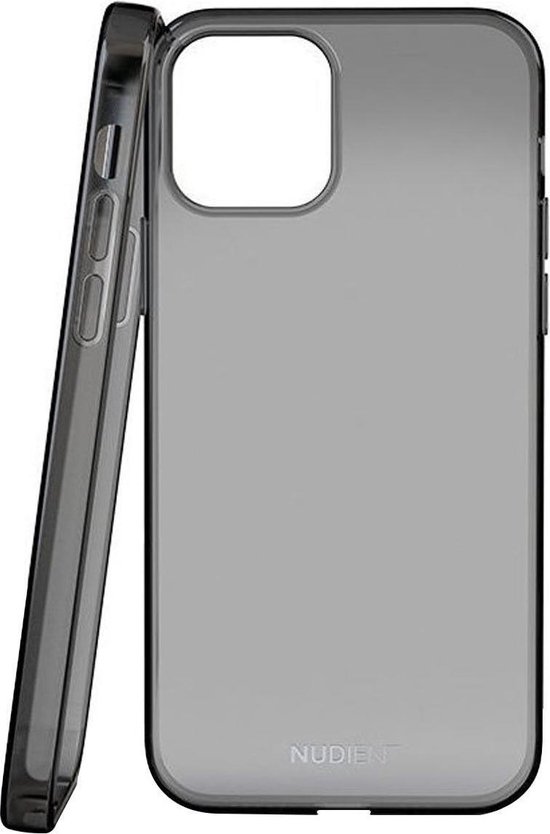 Nudient Thin Glossy Case Apple iPhone 12/12 Pro Black Transparent bol