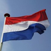 Nederlandse vlag, rood/wit/blauw, 150 x 225 cm passend bij 6 mtr mast