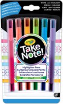 Crayola Take Note! - Markeerstiften met fijnschrijver