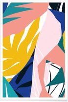 JUNIQE - Poster Botanical House -60x90 /Kleurrijk