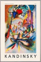 JUNIQE - Poster met kunststof lijst Kandinsky - Komposition Zwecklos