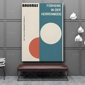 Bauhaus Poster Modernist - 60x80cm Canvas - Multi-color