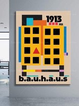 Bauhaus Unique Graphic Poster - 70x105cm Canvas - Multi-color