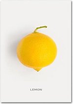 Fruit Poster Lemon 3 - 21x30cm Canvas - Multi-color