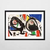 Joan Miro Modern Surrealism Poster 14 - 21x30cm Canvas - Multi-color