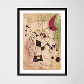 Joan Miro Modern Surrealism Poster 11 - 40x60cm Canvas - Multi-color