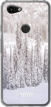 6F hoesje - geschikt voor Google Pixel 3a -  Transparant TPU Case - Snowy #ffffff