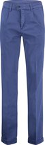 The English Hatter Herfst/Winter 2021 Pantalon met Bandplooi en omslag Mannen Blauw Katoen Maat: 52