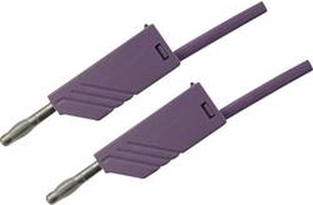 Hirschmann Test & Measurement MLN 50/2,5 VI Meetsnoer Banaanstekker 4 mm Banaanstekker 4 mm 0.50 m Violet 1 stuk(s)