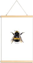 JUNIQE - Posterhanger Bumblebee -20x30 /Geel & Wit