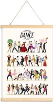 JUNIQE - Posterhanger Everybody Dance Now -40x60 /Kleurrijk
