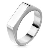 Ring Dames - Ringen Dames - Ringen Mannen - Ringen Vrouwen - Heren Ring - Zegelring - Zilverkleurig - Ring - Ringen - Sieraden Vrouw - Icon