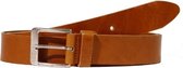 Heren riem leer 4 cm Cognac, bandmaat 095 cm