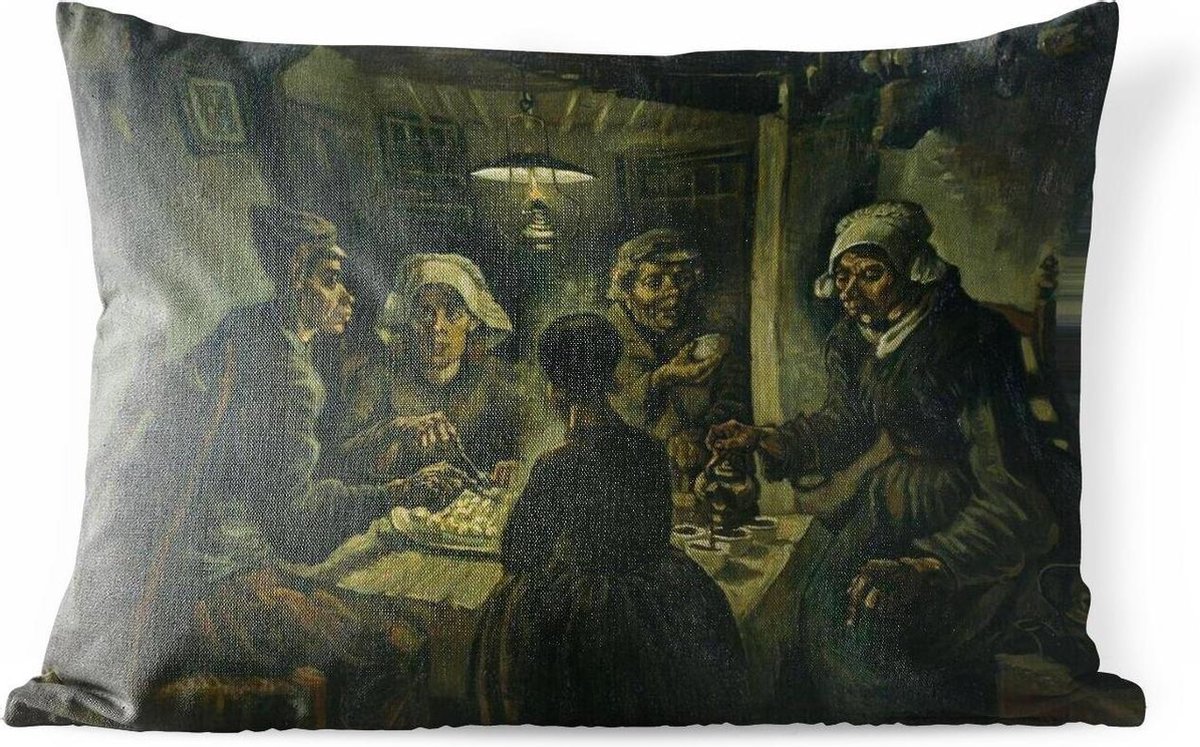 Buitenkussens - Tuin - De Aardappeleters - schilderij van Vincent van