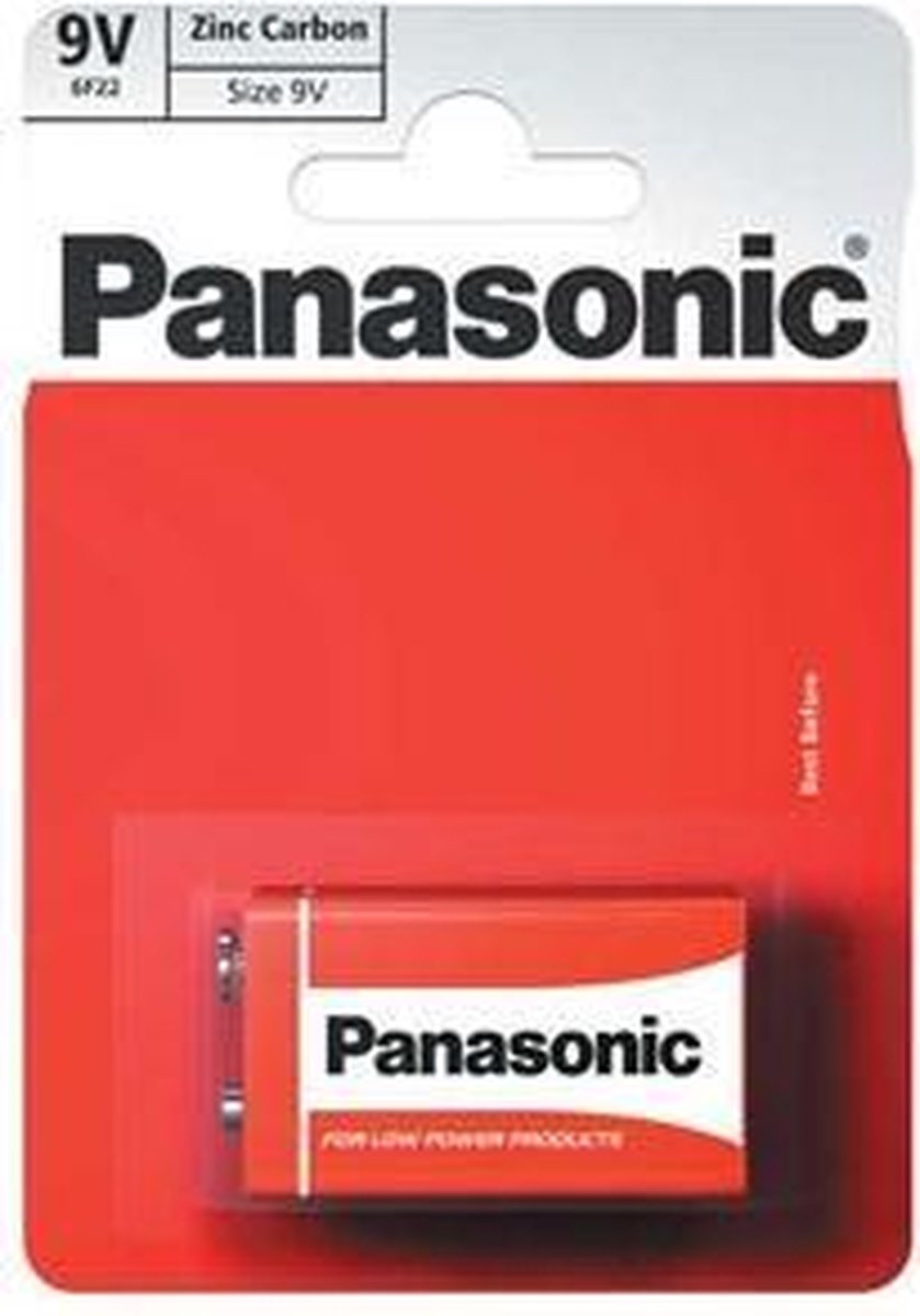 Panasonic 9V Batterij Zink 1 stuks