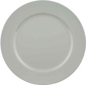 Dinerbord - Ontbijtbord - Plastic Bord Glossy Lichtgrijs - Ø 33cm - Rond- Kunststof