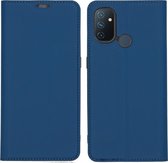 iMoshion Slim Folio Book Case OnePlus Nord N100 hoesje - Donkerblauw