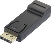 Renkforce RF-4724838 DisplayPort / HDMI Adapter [1x DisplayPort stekker - 1x HDMI-bus] Zwart Vergulde steekcontacten