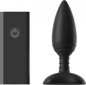 ACE LARGE Remote Control Vibrating Butt Plug - Black