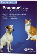 Panacur hond/kat - 250 mg 10 tablet - 1 stuks