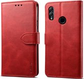 Voor Huawei P30 Lite GUSSIM zakelijke stijl horizontale flip lederen tas met houder & kaartsleuven & portemonnee (rood)