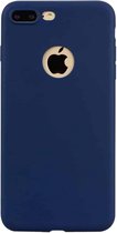 Voor iPhone 8 Plus / 7 Plus Candy Color TPU Case (blauw)