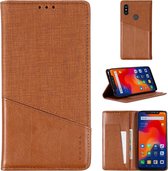 Voor Xiaomi Redmi Note 6 Pro MUXMA MX109 Horizontale flip lederen tas met houder en kaartsleuf en portemonnee (bruin)