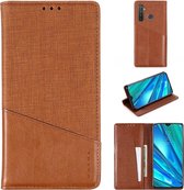 Voor OPPO Realme 5 Pro MUXMA MX109 horizontale flip lederen tas met houder en kaartsleuf en portemonnee (bruin)