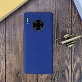 Voor Huawei Mate 30 Pro schokbestendig mat TPU beschermhoes (donkerblauw)