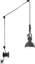 LED Hanglamp - Iona Corloni - E14 Fitting - Rond - Mat Zwart - Aluminium