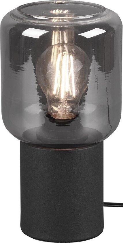 LED Tafellamp - Tafelverlichting - Trion Strado - E27 Fitting - Rond - Mat Bruin - Hout | BES LED