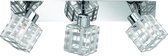 LED Wandspot - Wandverlichting - Iona Jilon - G9 Fitting - 3-lichts - Rond - Glans Chroom - Aluminium