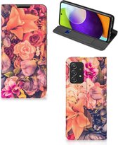 Telefoon Hoesje Cadeau voor Moeder Geschikt voor Samsung Galaxy A52 5G Enterprise Editie | A52 4G Flipcase Bosje Bloemen