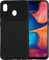 Beetle Series Shockproof TPU Case voor Galaxy A20 (Zwart)