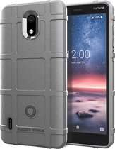 Volledige dekking schokbestendige TPU Case voor Nokia 3.1A (grijs)