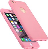 Voor iPhone 6 Plus & 6s Plus Stijlvol Lichtgewicht 360 graden schokbestendig Afneembaar TPU + pc combinatie beschermhoes (roze)