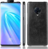 Voor Vivo NEX 3 schokbestendige Litchi Texture PC + PU-behuizing (zwart)